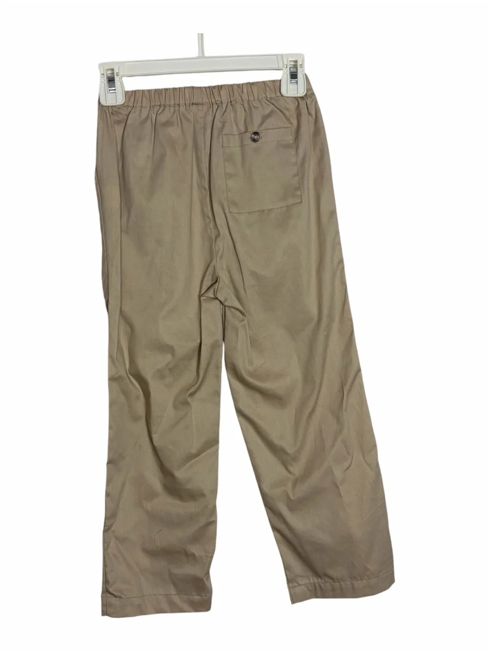 NEW Edgehill Collection Boy 2-Pc Outfit Set Size 6 Gingham Henley Khaki Pants